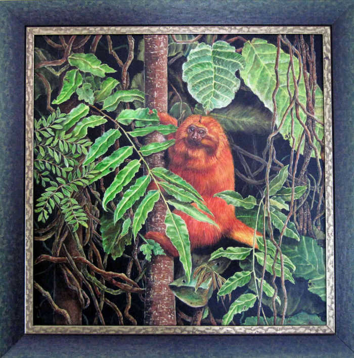Wild animal fine art portraiture and head studies on mixed media such as tile, glass, porcelain and oil on canvas.